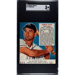 Vintage 1952 Redman Tobacco Ferris Fain SGC 3